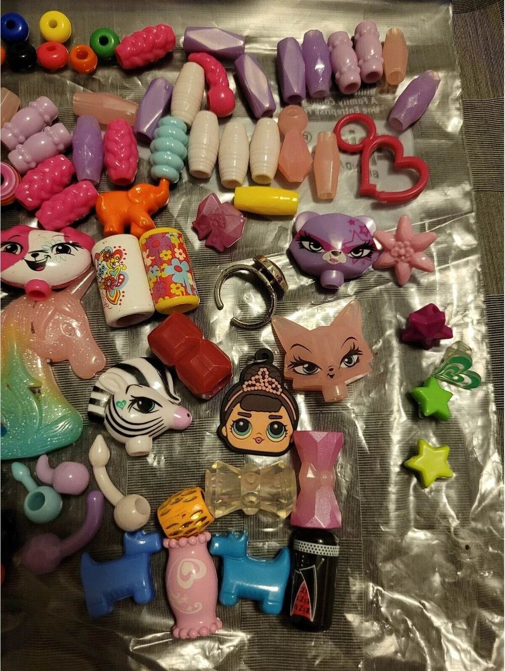 Mixed Kids Fashion Beads Charms Jewelry Making Lot Pop Beads Toy Accessories